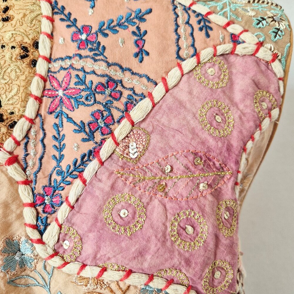 NWT Mes Demoiselles Paris 275 € New Manipura Embroidered Beaded Cropped Vest - Picture 9 of 16